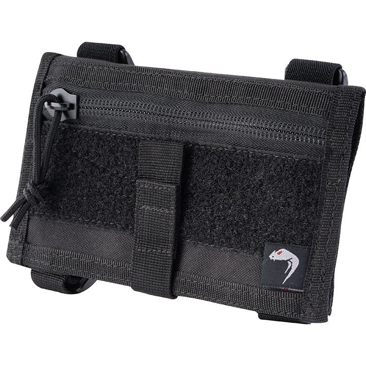 Funda ID táctica VIPER para muñeca negra con compartimentos transparentes y tejido Cordura