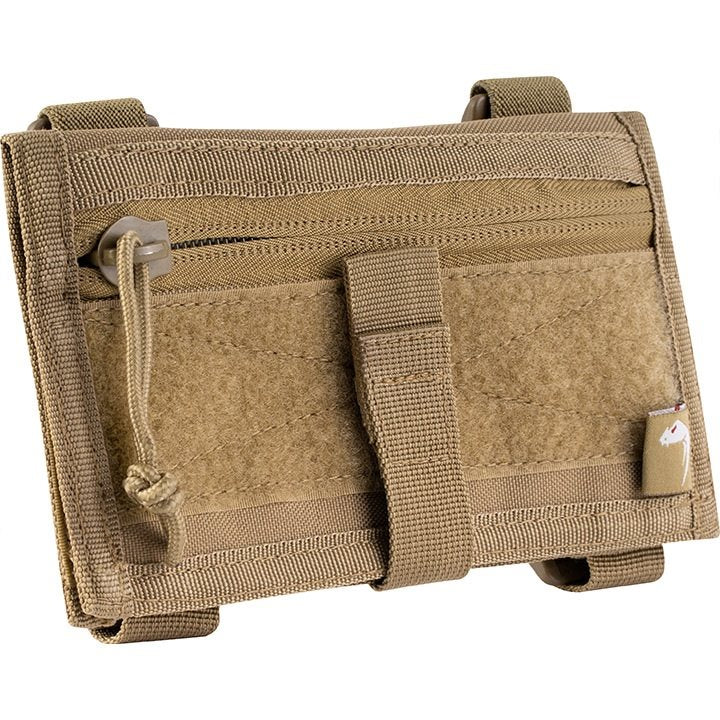Funda ID táctica VIPER para muñeca negra con compartimentos transparentes y tejido Cordura
