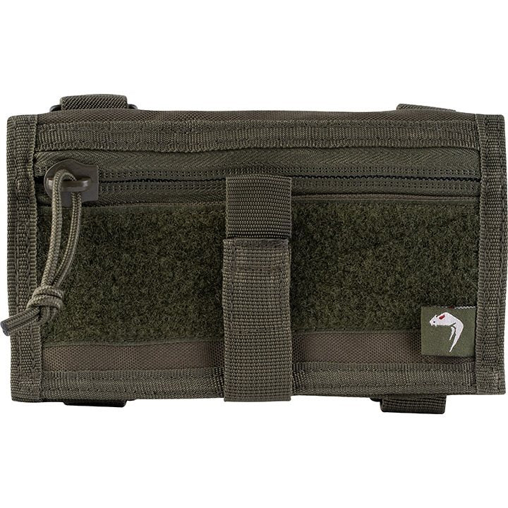 Funda ID táctica VIPER para muñeca negra con compartimentos transparentes y tejido Cordura