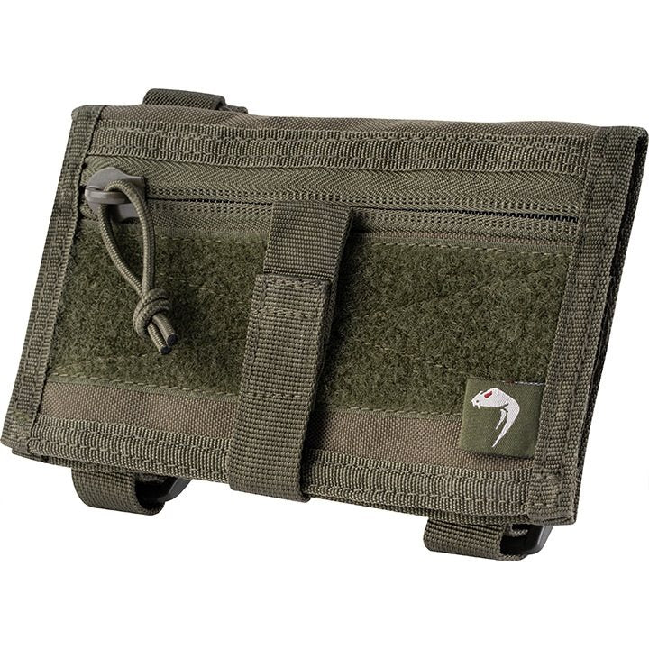 Funda táctica VIPER para muñeca negra con compartimentos transparentes para documentos, material Cordura