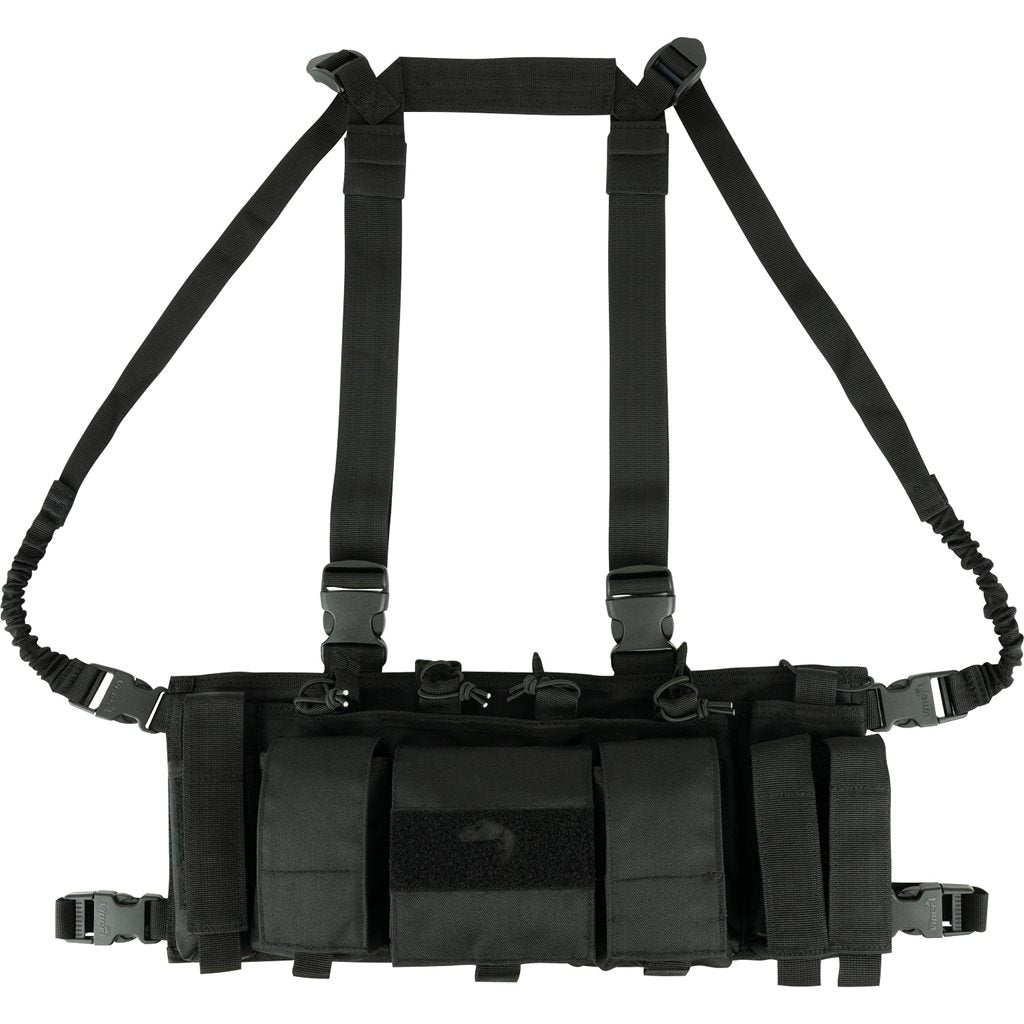 Vesta táctica Special Ops Chest Rig negra, Cordura 600D