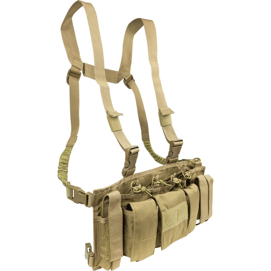 Vesta táctica Special Ops Chest Rig negra, Cordura 600D