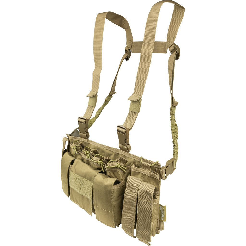 Vesta táctica Special Ops Chest Rig negra, Cordura 600D