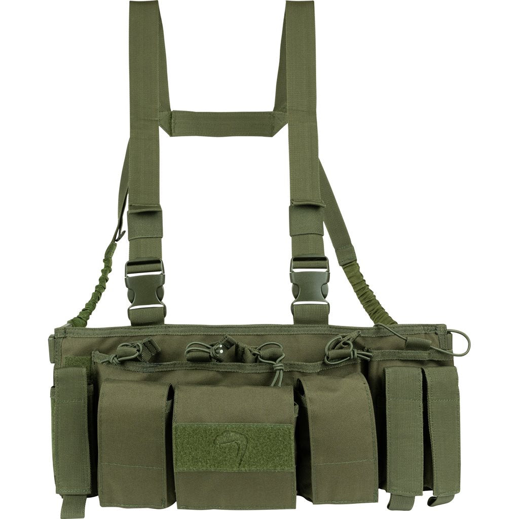 Vesta táctica Special Ops Chest Rig negra, Cordura 600D