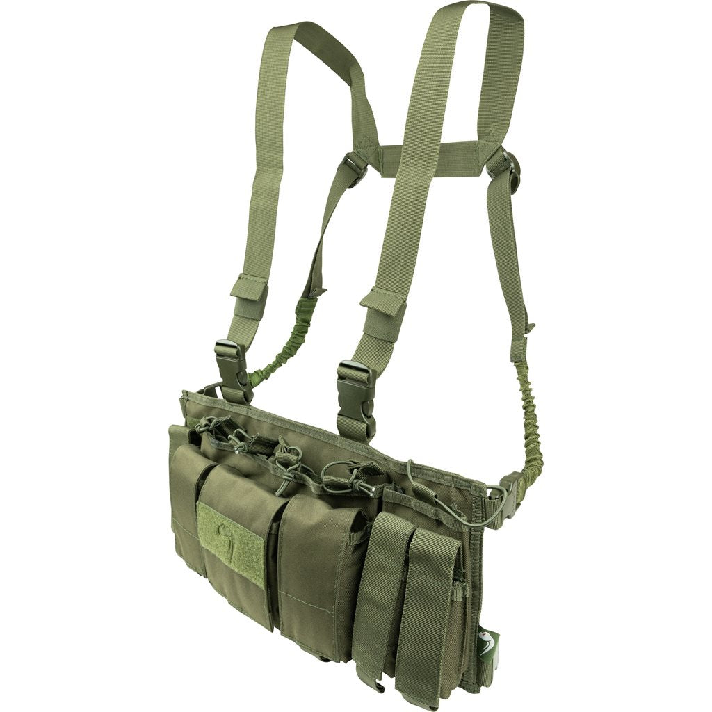 Vesta táctica Special Ops Chest Rig negra, Cordura 600D