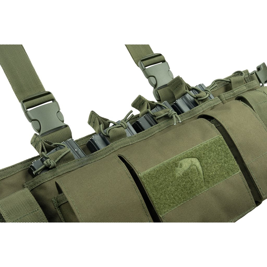 Vesta táctica Special Ops Chest Rig negra, Cordura 600D