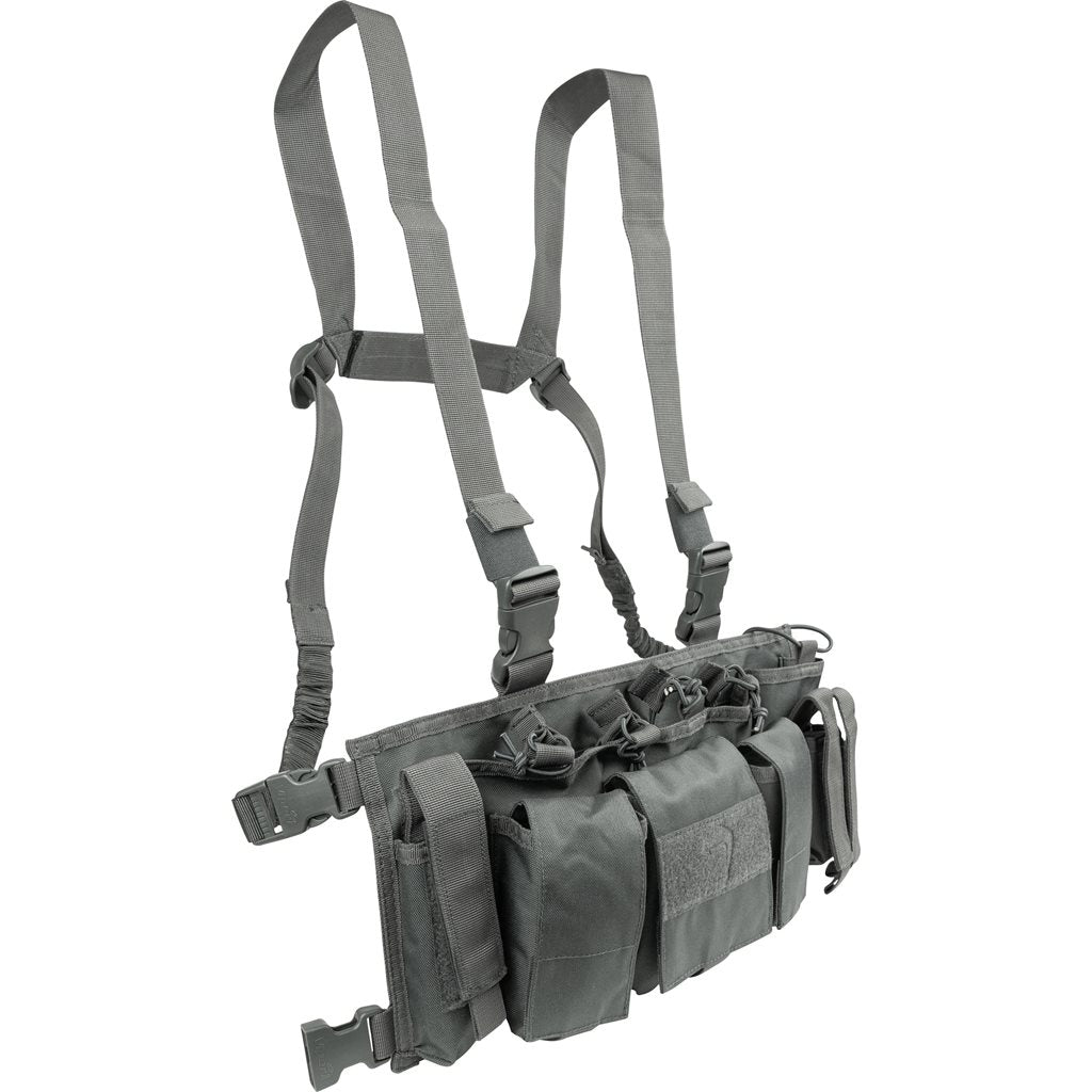 Vesta táctica Special Ops Chest Rig negra, Cordura 600D