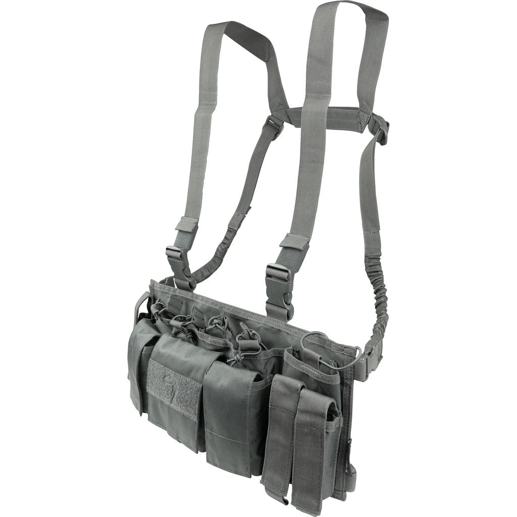 Vesta táctica Special Ops Chest Rig negra, Cordura 600D