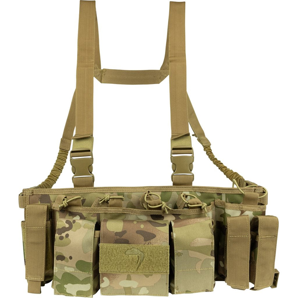 Vesta táctica Special Ops Chest Rig negra, Cordura 600D