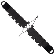 Cinturón elástico negro para cargadores con hasta ocho compartimentos ajustables.