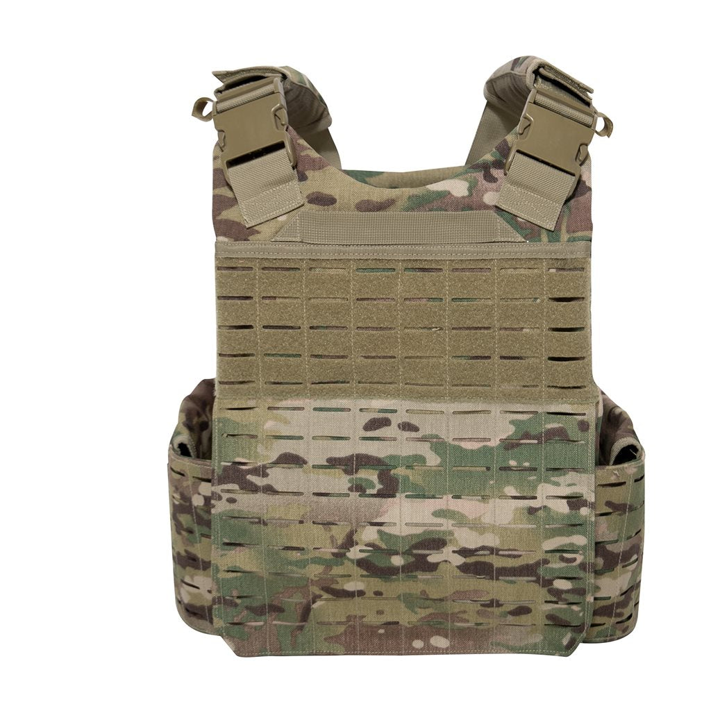 Chaleco portaplacas corte laser PALS/MOLLE sobredimensionado