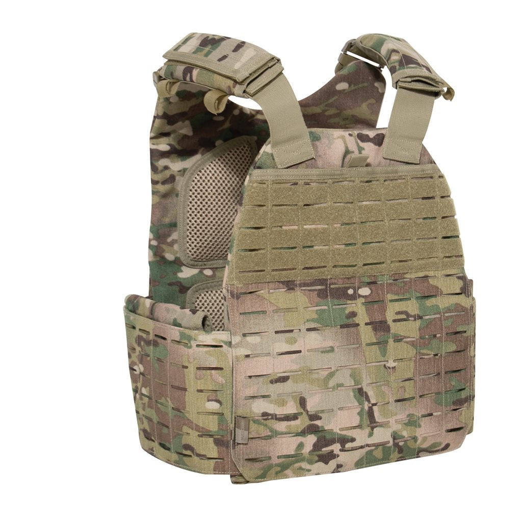 Chaleco portaplacas corte laser PALS/MOLLE sobredimensionado
