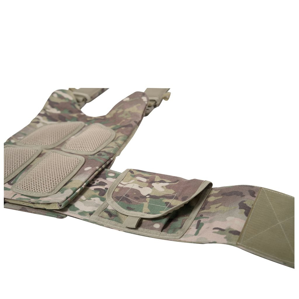 Chaleco portaplacas corte laser PALS/MOLLE sobredimensionado