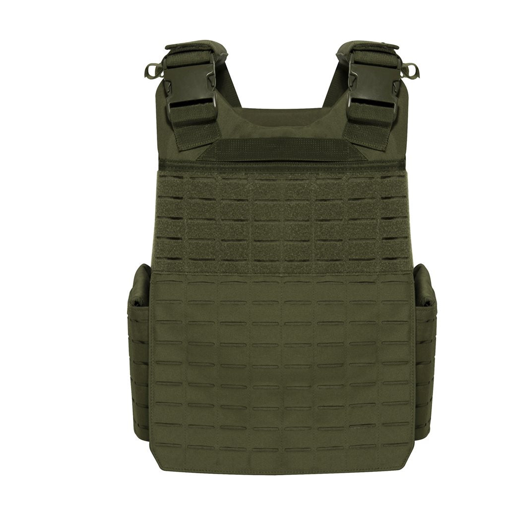 Chaleco LASER CUT MOLLE portaplacas verde talla extragrande