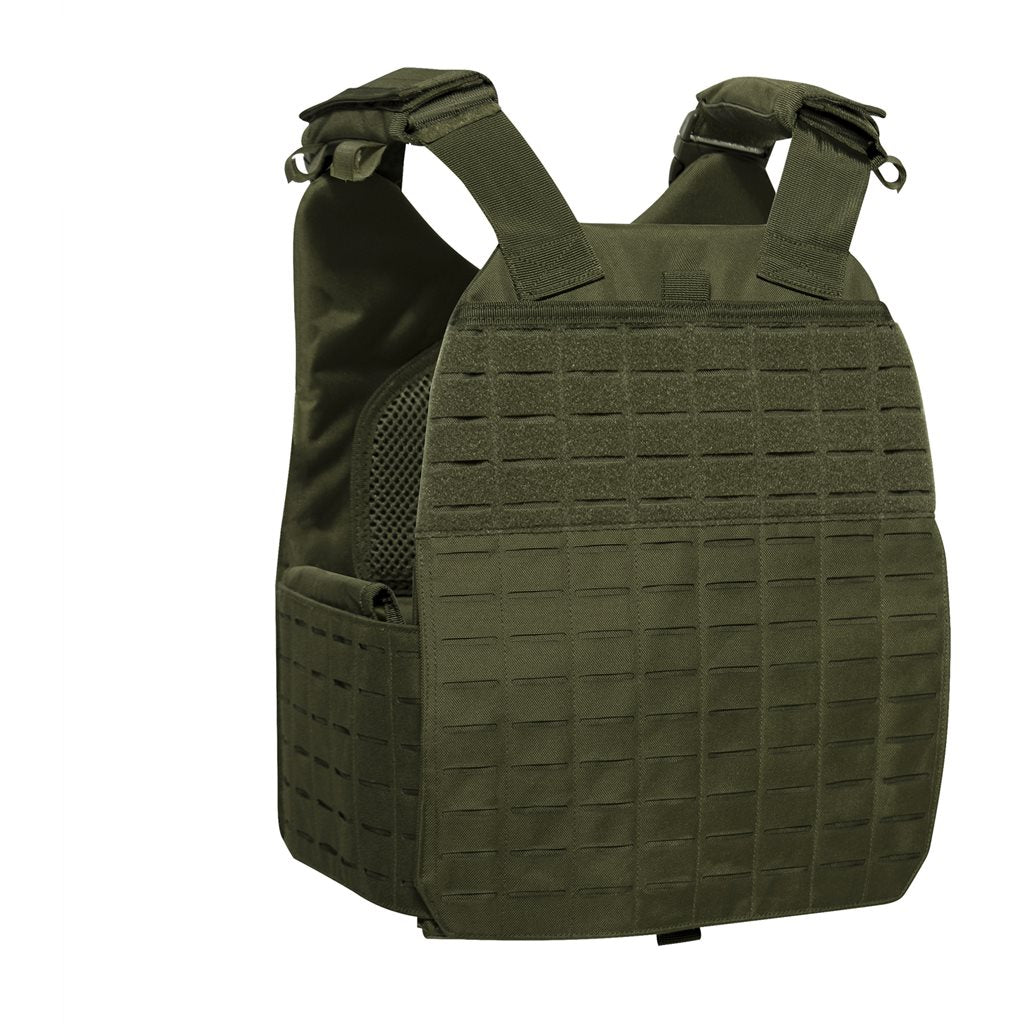 Chaleco LASER CUT MOLLE portaplacas verde talla extragrande