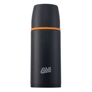 Termo de acero inoxidable 500 ml negro con dos cierres y acabado mate antideslizante