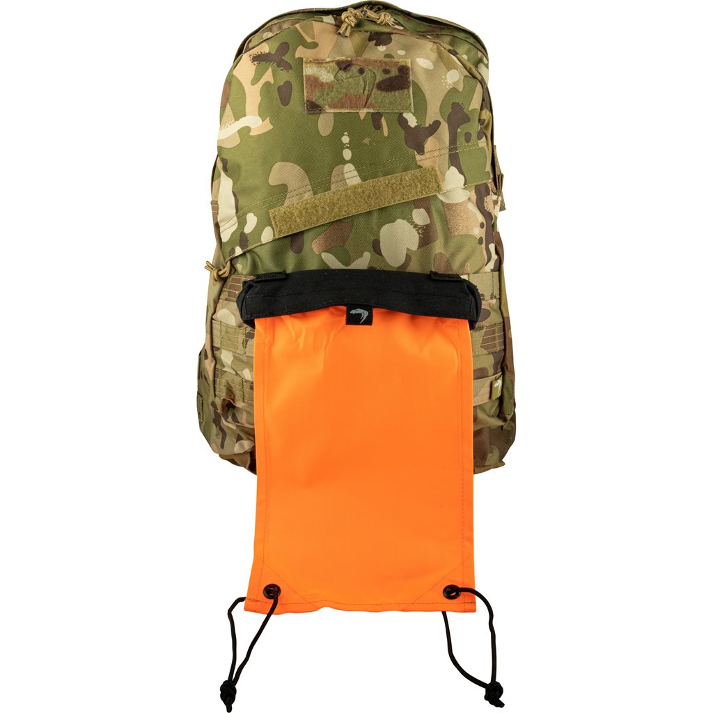 Bandera señalizadora VP MARKER negra con funda MOLLE y cierre de velcro