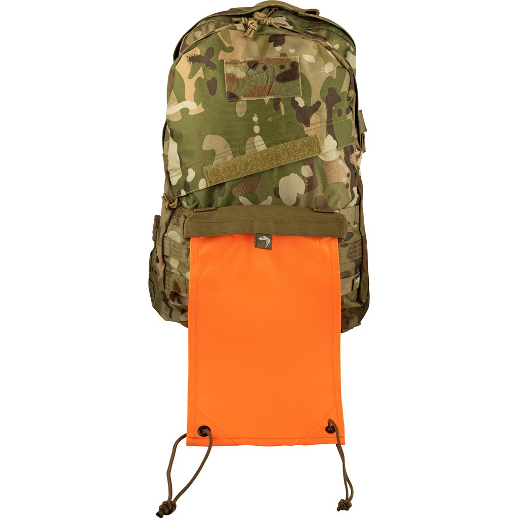 Bandera señalizadora VP MARKER negra con funda MOLLE y cierre de velcro