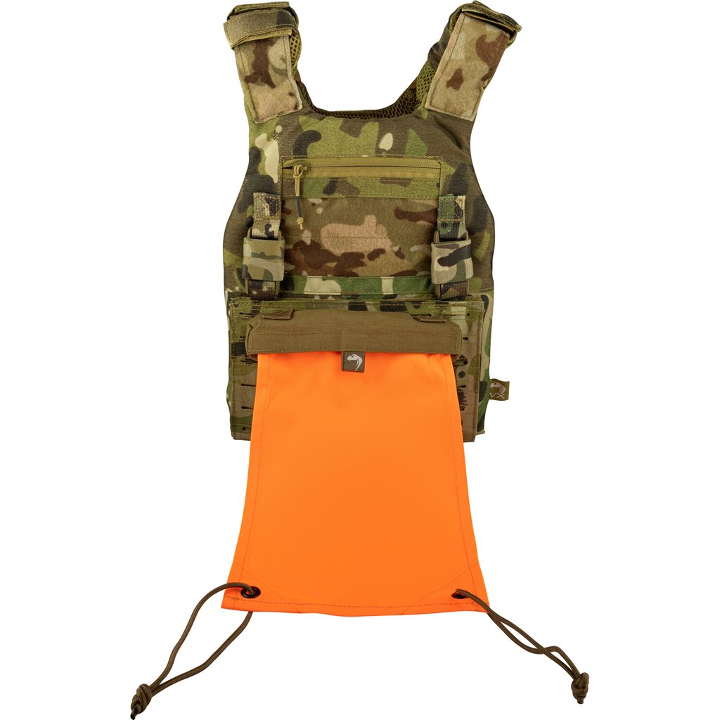 Bandera señalizadora VP MARKER negra con funda MOLLE y cierre de velcro