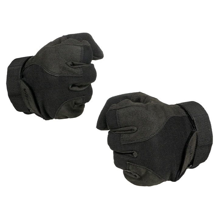 Guantes SPECIA OPS negros, guantes tácticos con cierre de dos tiras de velcro