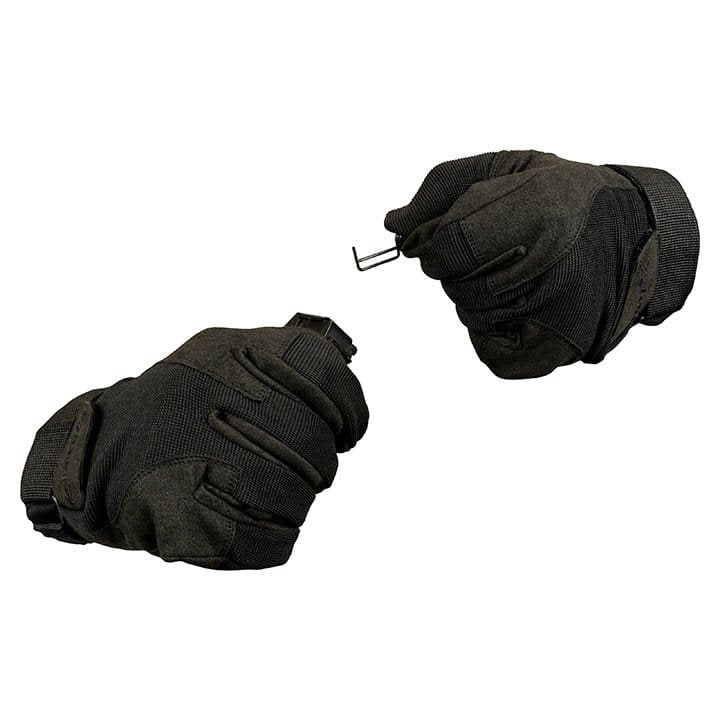 Guantes SPECIA OPS negros, guantes tácticos con cierre de dos tiras de velcro