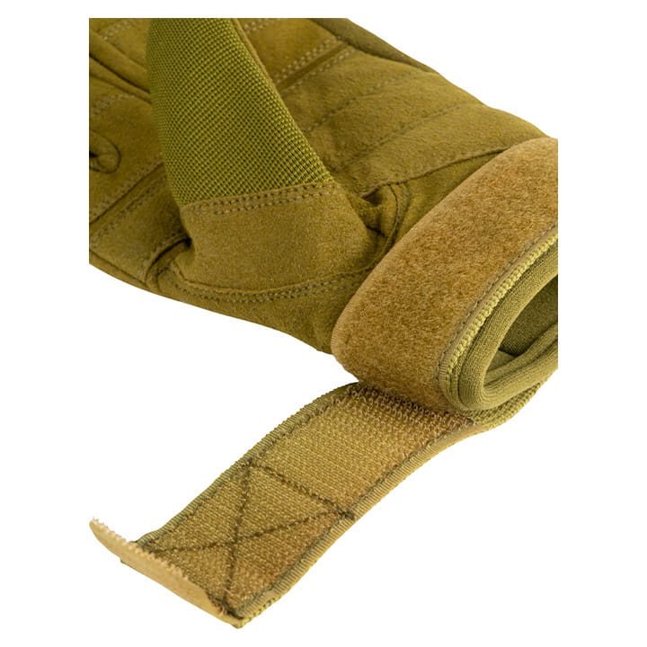 Guantes tácticos SPECIAL OPS verdes, material compuesto mejorado, cierre de velcro en muñeca