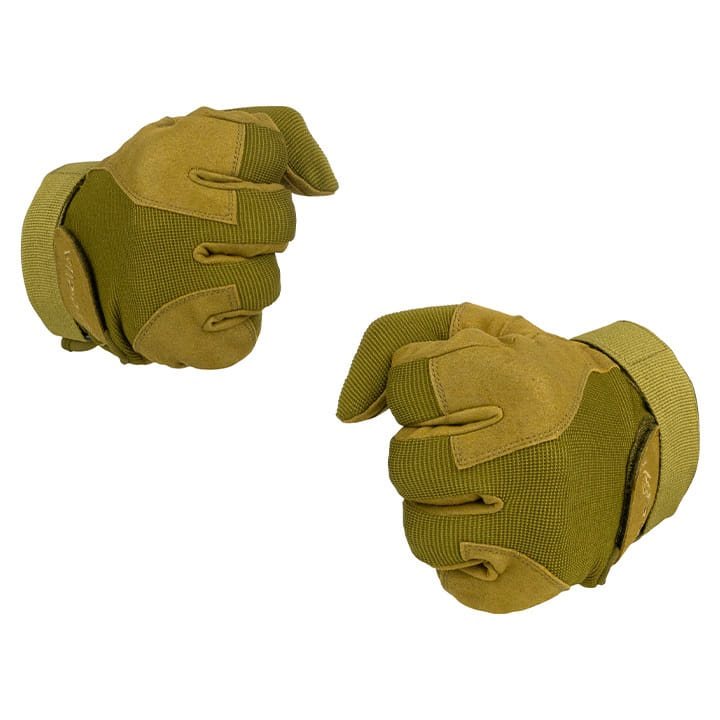 Guantes tácticos SPECIAL OPS verdes, material compuesto mejorado, cierre de velcro en muñeca