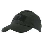 Gorra baseball ELITE rip-stop negra con cierre de velcro