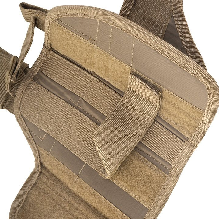 Funda de pistola ajustable Uni muslera negra con camuflaje, cierre con broche y correas ajustables