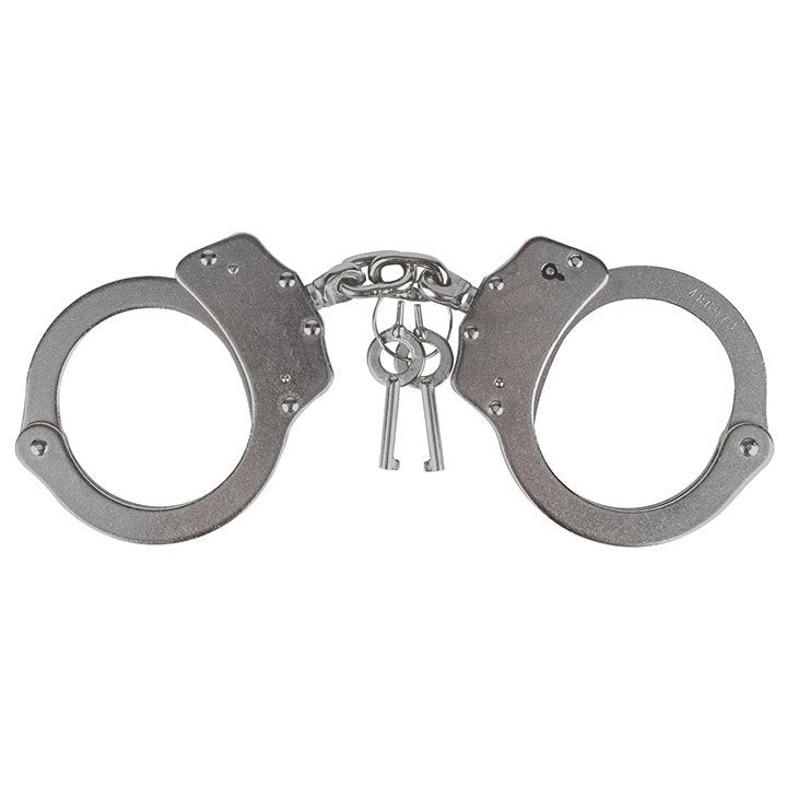 Esposas policiales Heavy Duty con cadena y 2 llaves, resistentes y aptas para uso profesional