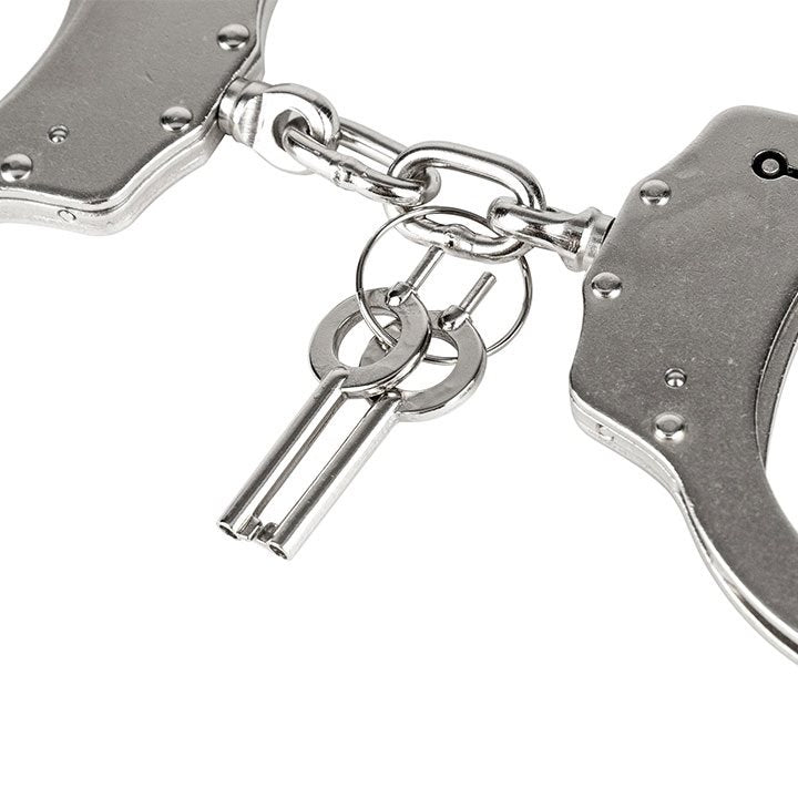 Esposas policiales Heavy Duty con cadena y 2 llaves, resistentes y aptas para uso profesional