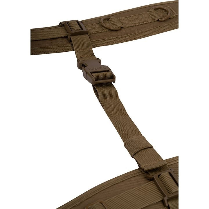 Arnés VIPER con cierre COYOTE en color coyote, material 600D Cordura, compatible con cinturón LAZER