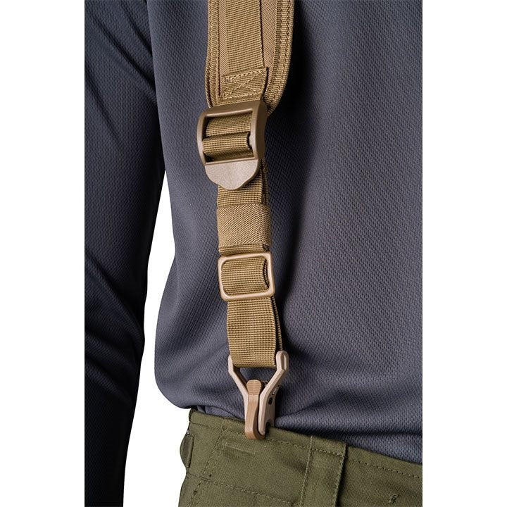 Arnés VIPER con cierre COYOTE en color coyote, material 600D Cordura, compatible con cinturón LAZER