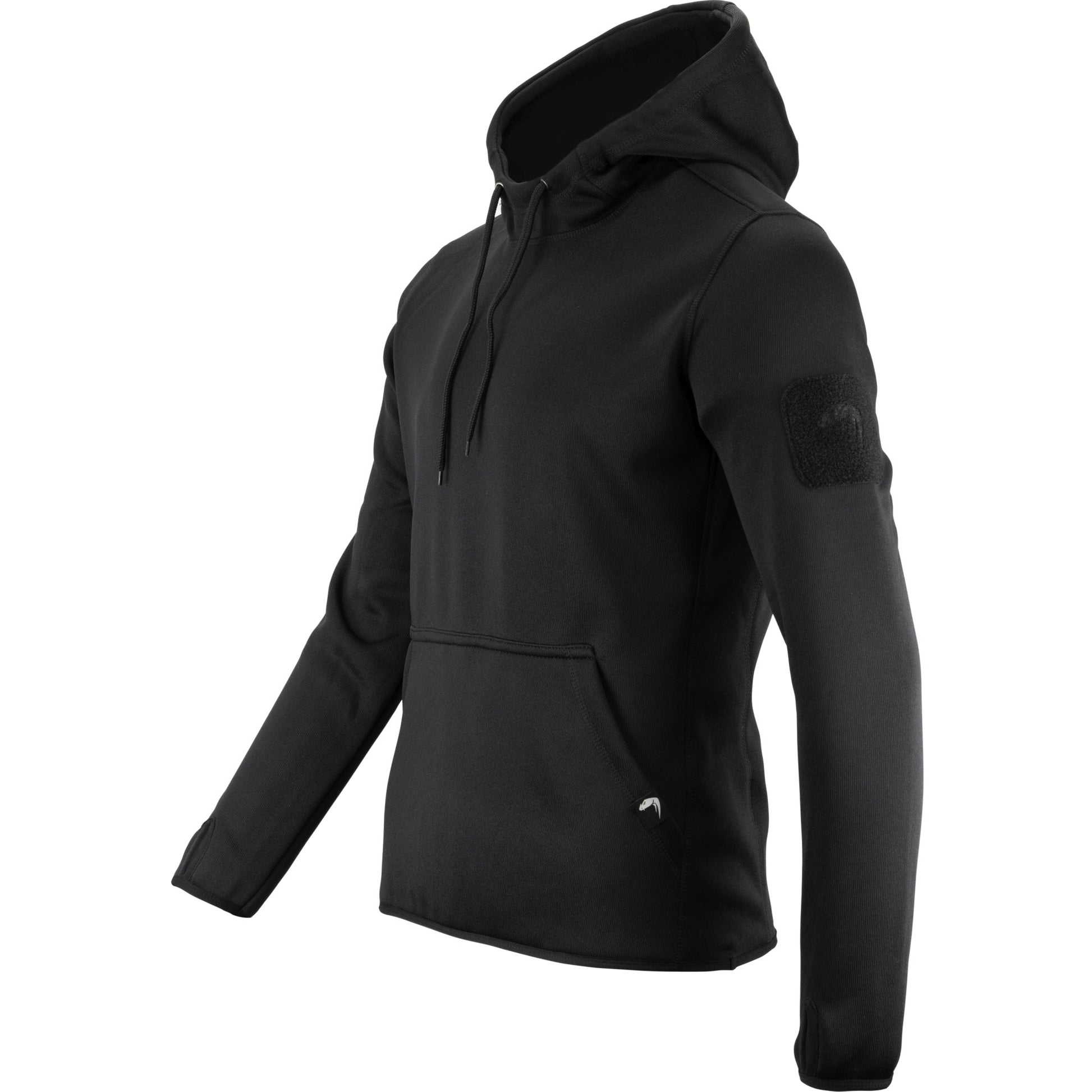 Sudadera ARMOUR negra con capucha y bolsillo canguro
