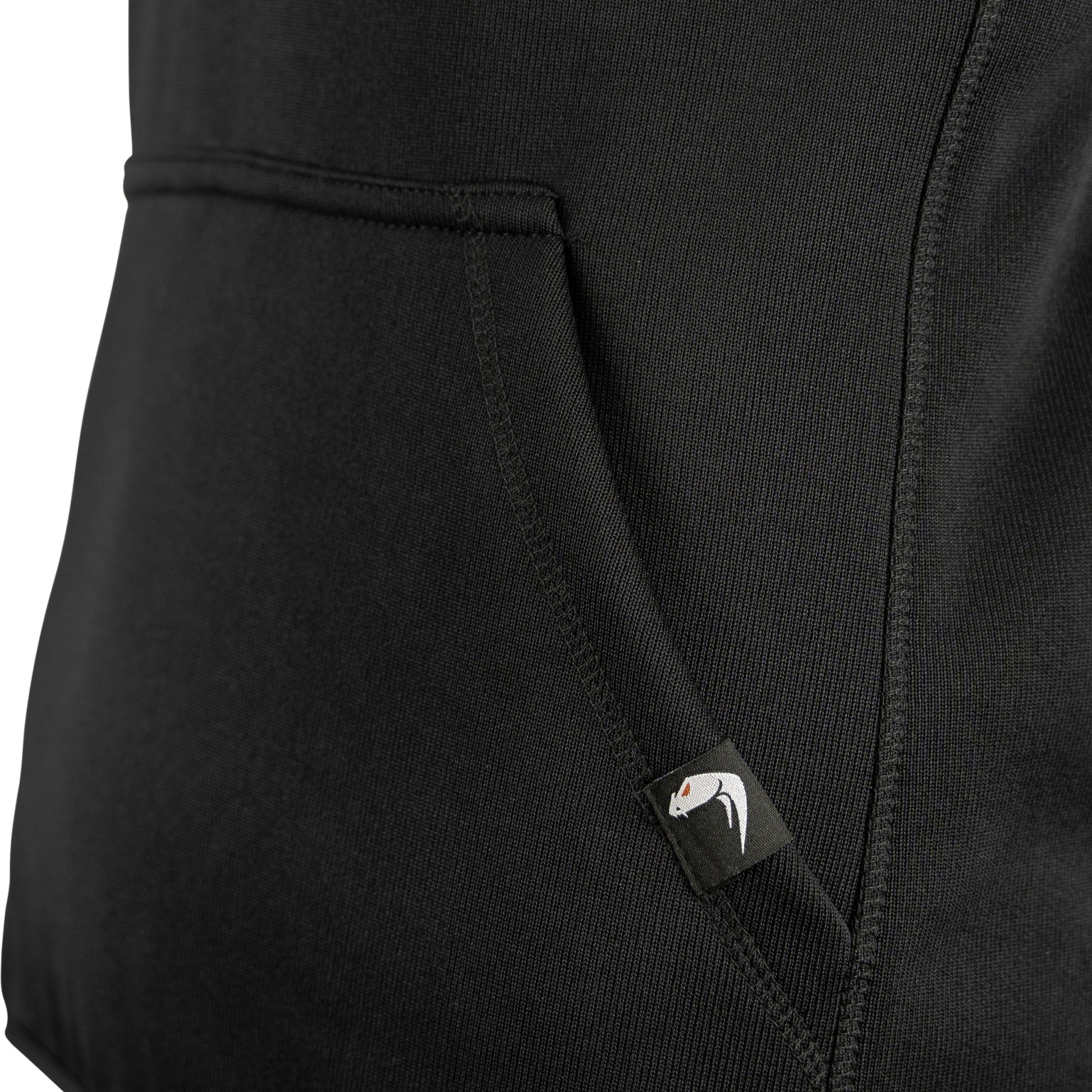 Sudadera ARMOUR negra con capucha y bolsillo canguro