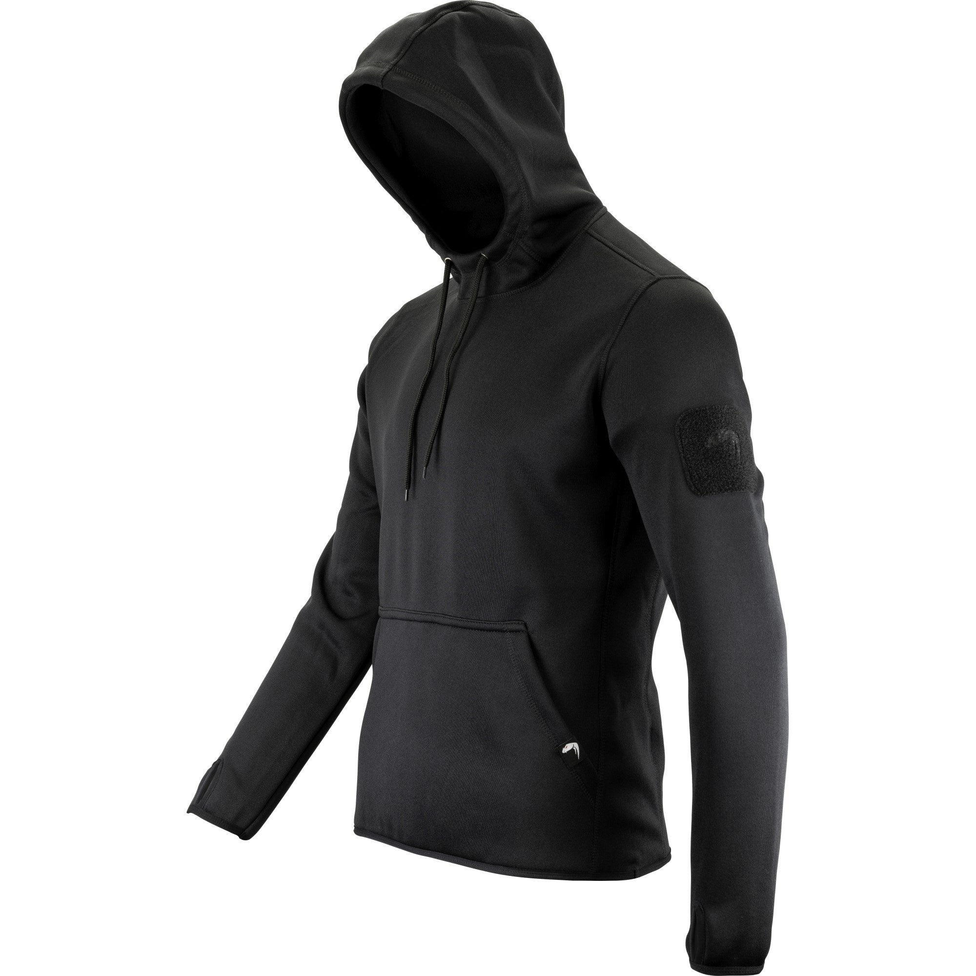 Sudadera ARMOUR negra con capucha y bolsillo canguro