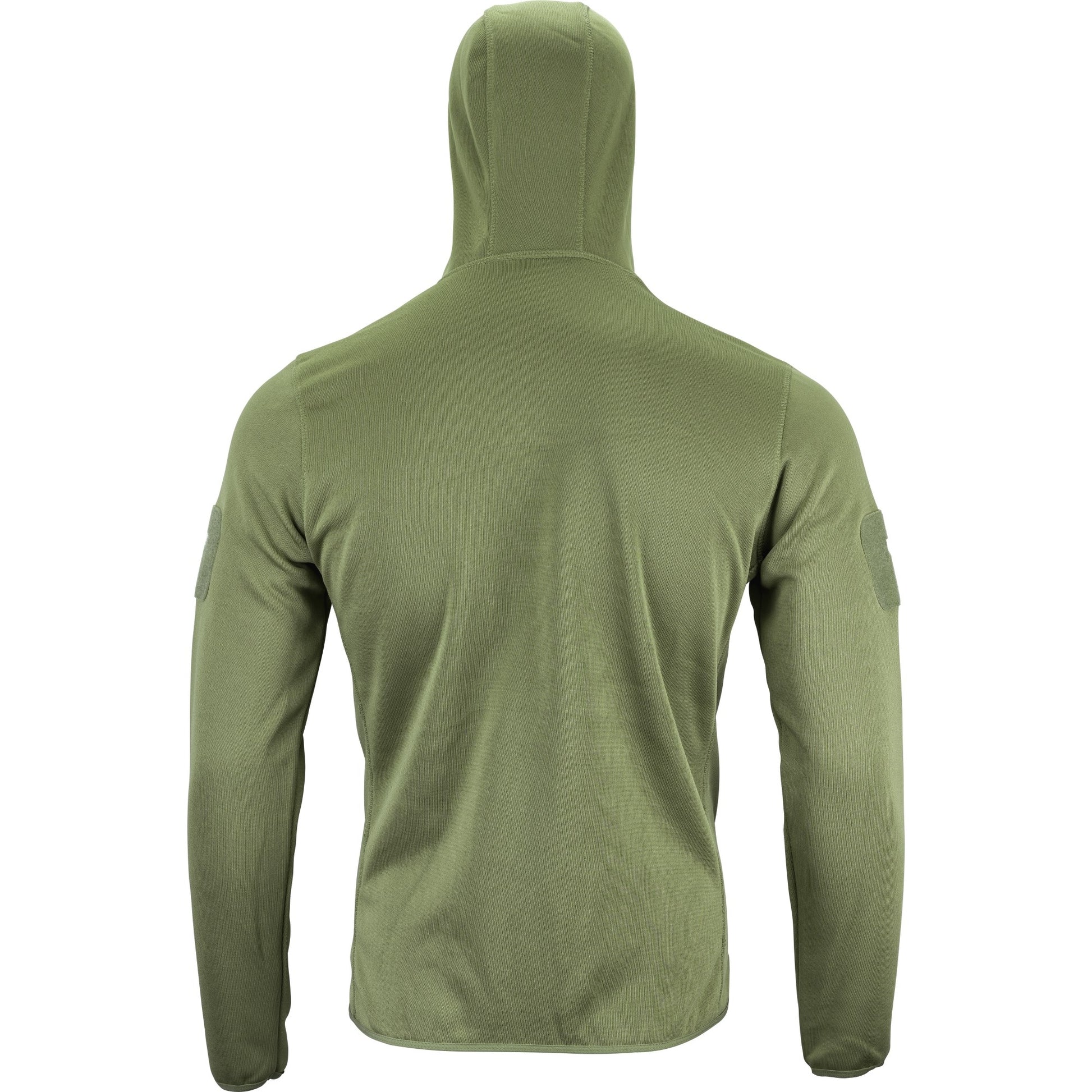 Sudadera ARMOUR verde con capucha, bolsillo canguro y paneles VELCRO