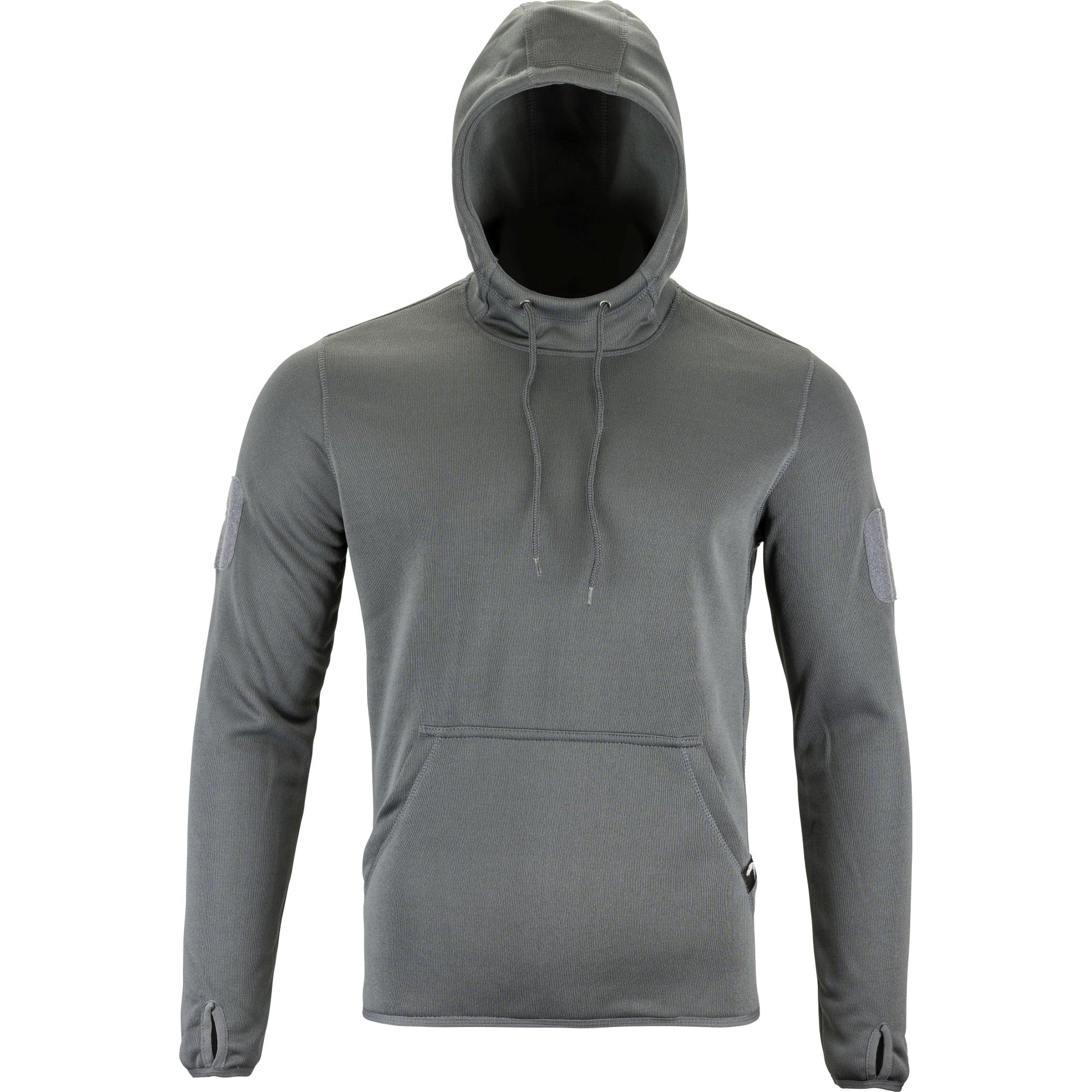 Sudadera con capucha ARMOUR TITANIUM gris - VIPER, bolsillo canguro y paneles VELCRO