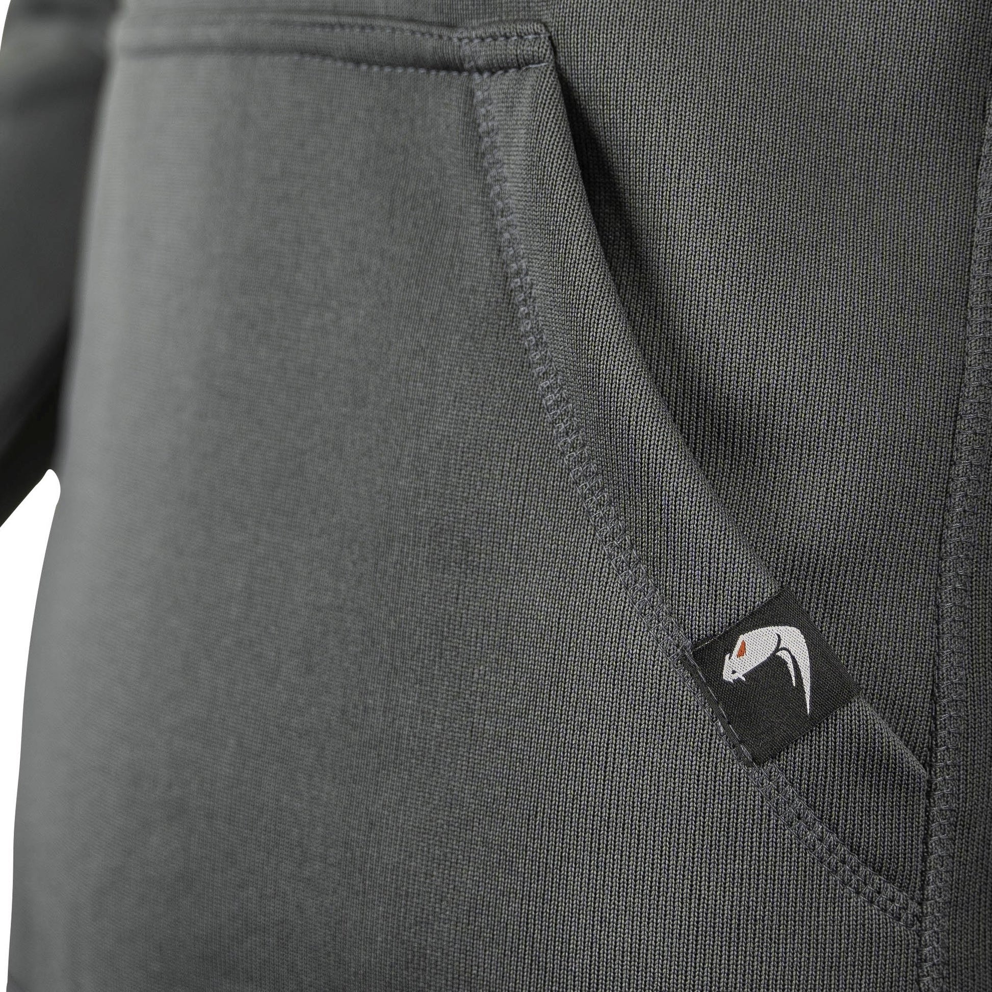 Sudadera con capucha ARMOUR TITANIUM gris - VIPER, bolsillo canguro y paneles VELCRO
