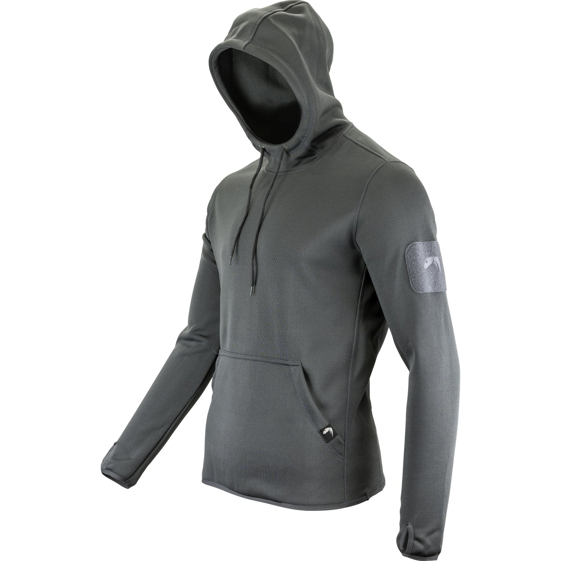 Sudadera con capucha ARMOUR TITANIUM gris - VIPER, bolsillo canguro y paneles VELCRO