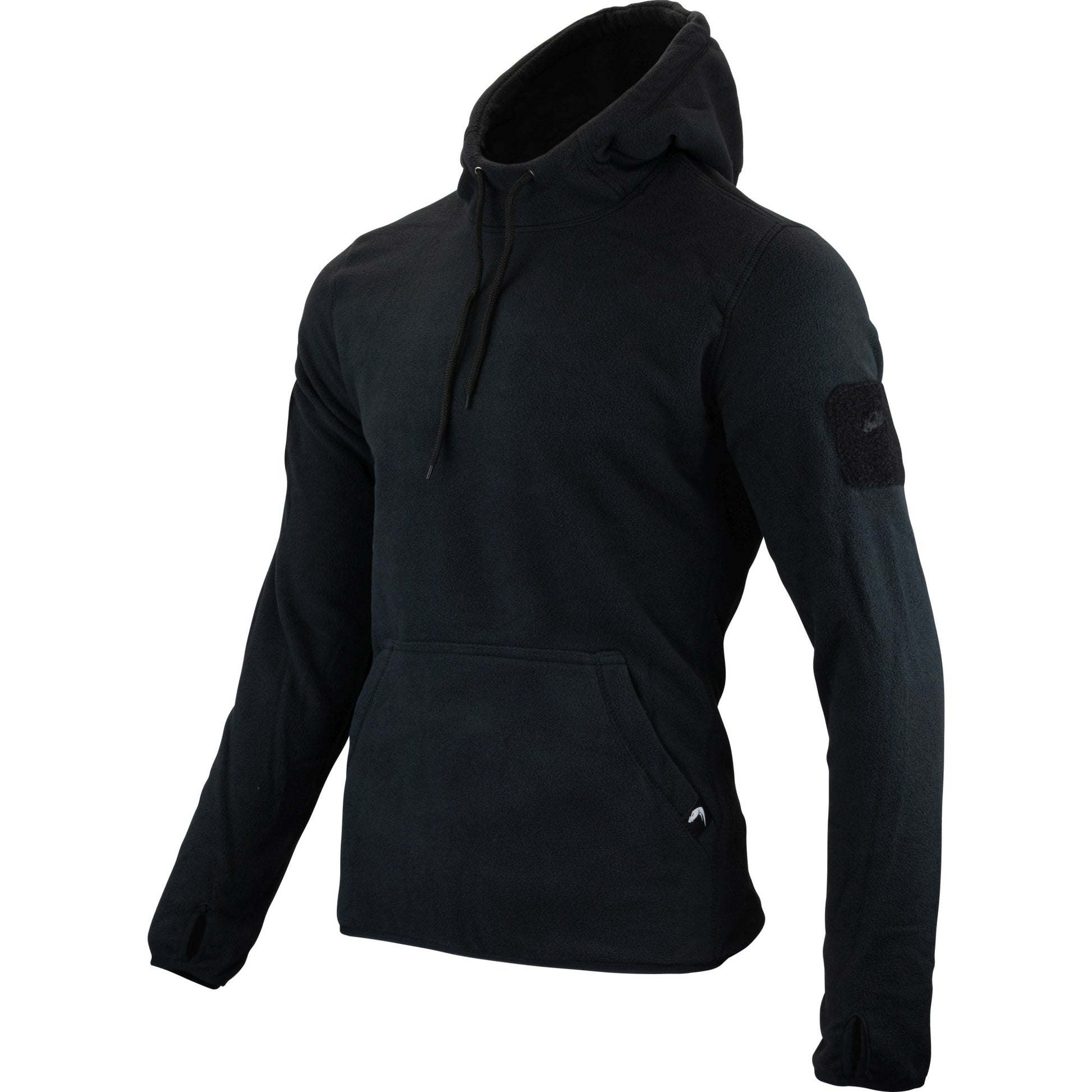 Sudadera fleece VIPER VCAM BLACK con capucha y bolsillo frontal