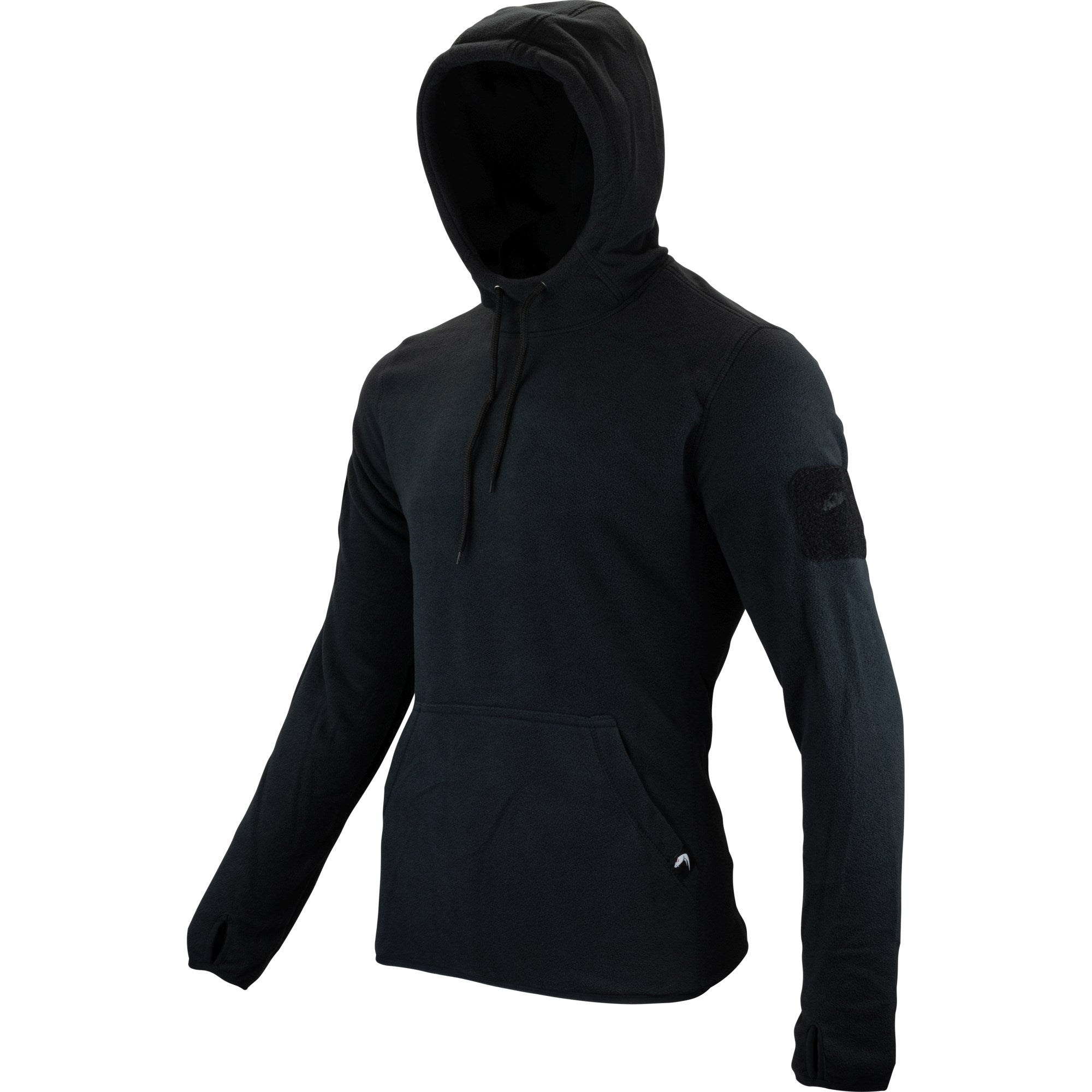 Sudadera fleece VIPER VCAM BLACK con capucha y bolsillo frontal