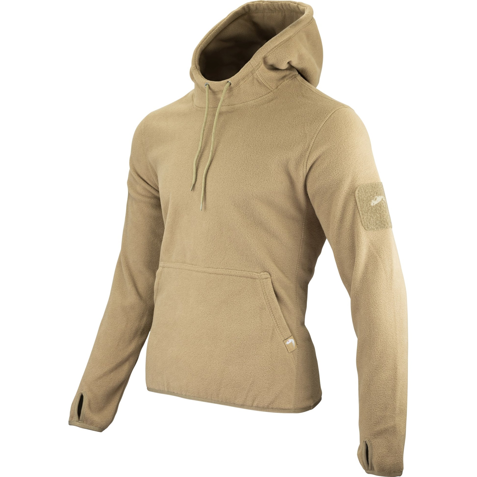 Sudadera fleece VIPER VCAM BLACK con capucha, bolsillo frontal y paneles VELCRO