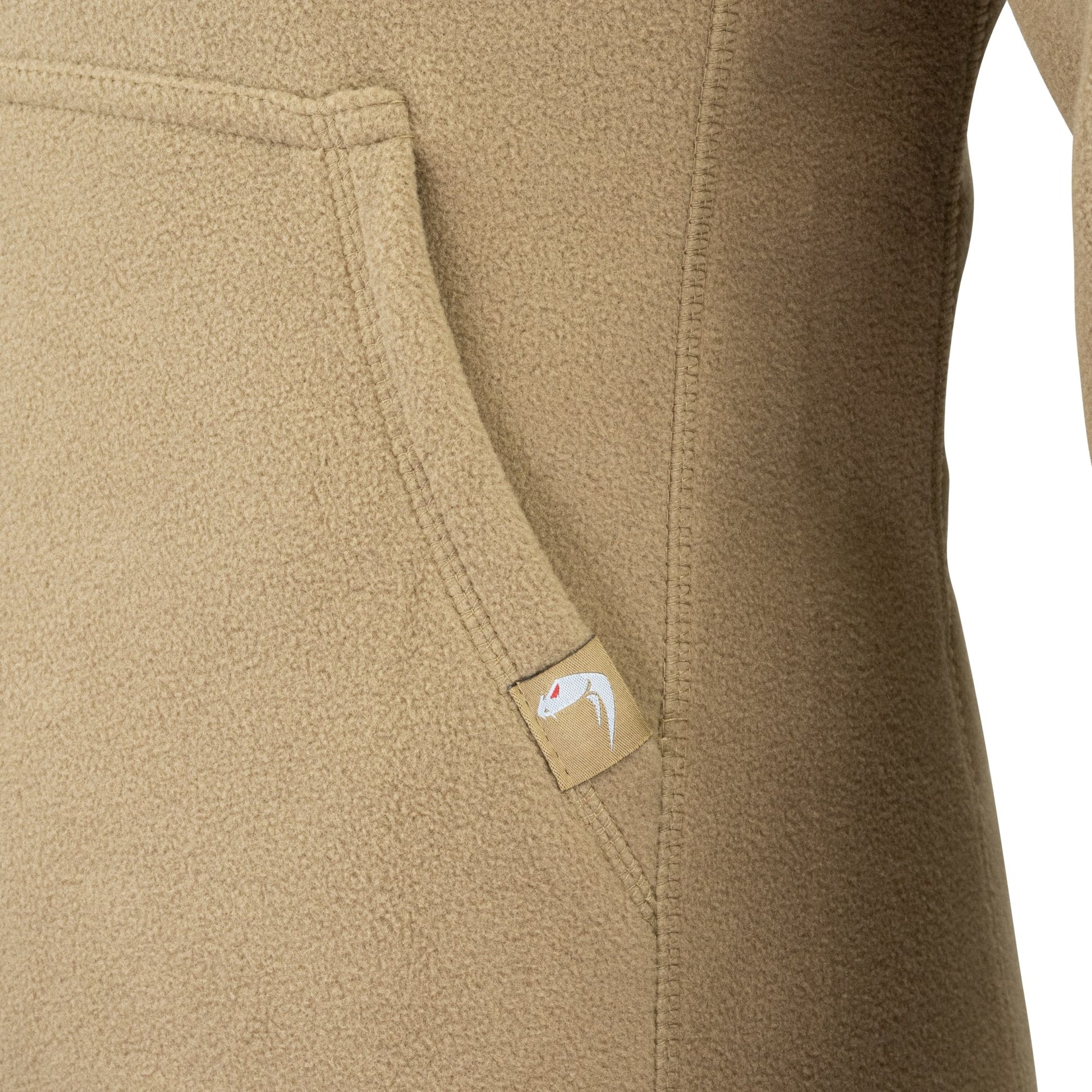 Sudadera fleece VIPER VCAM BLACK con capucha, bolsillo frontal y paneles VELCRO