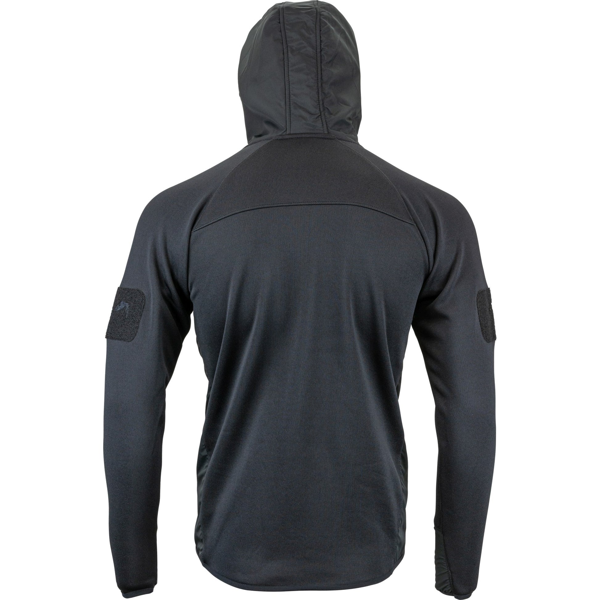 Sudadera polar STORM negra con capucha y bolsillos - VIPER