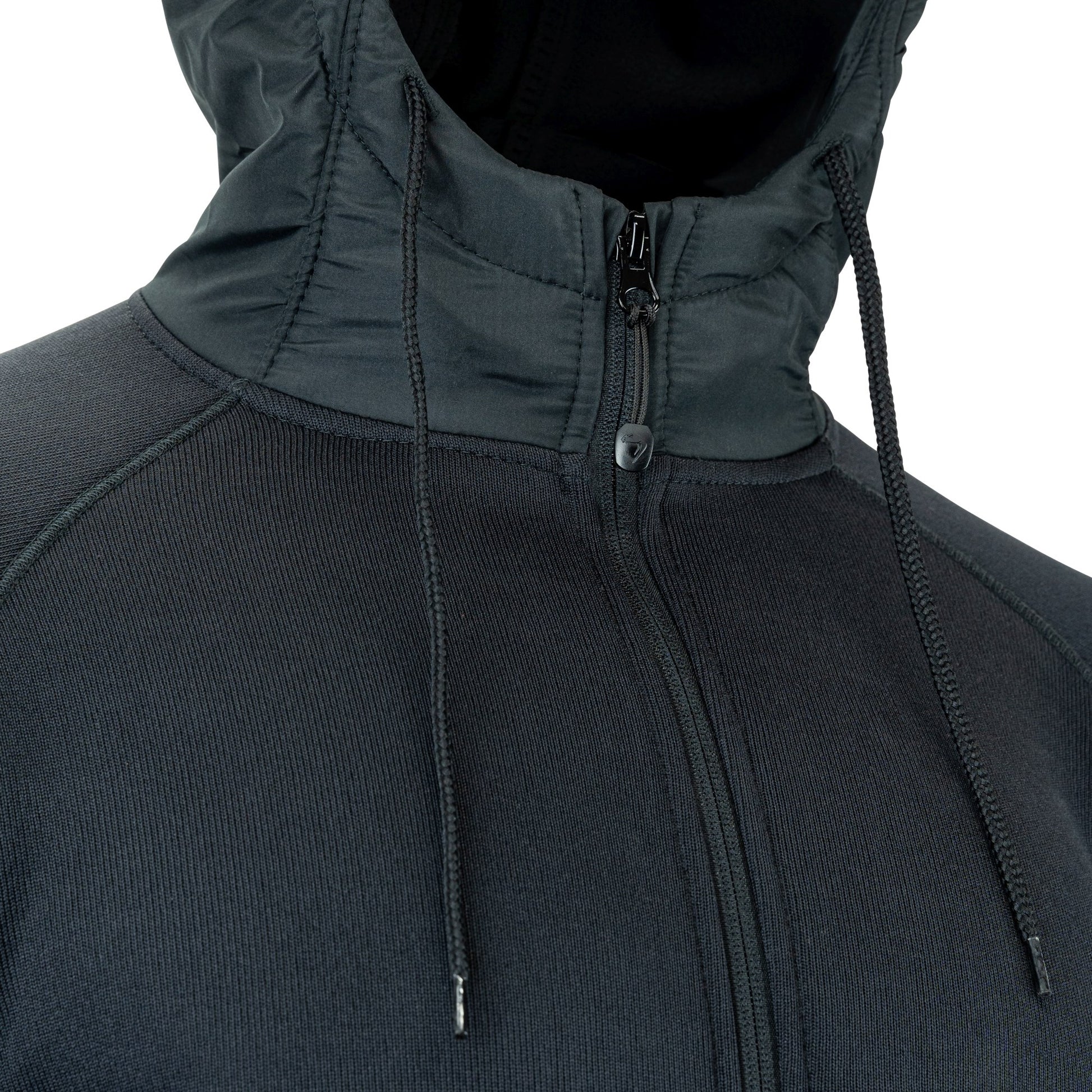Sudadera polar STORM negra con capucha y bolsillos - VIPER