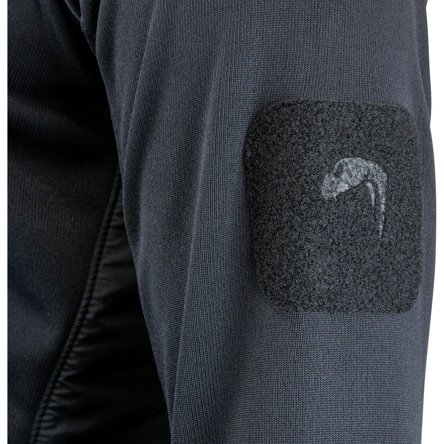 Sudadera polar STORM negra con capucha y bolsillos - VIPER