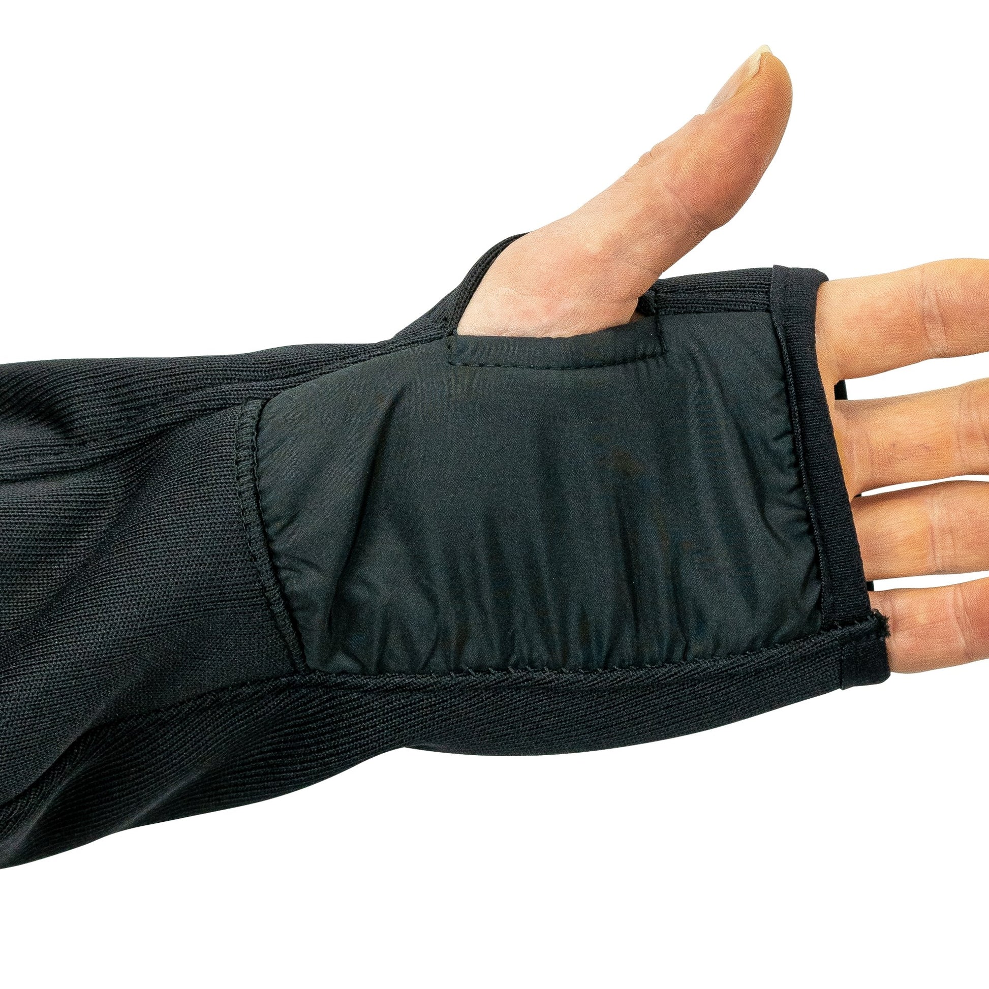Sudadera polar STORM negra con capucha y bolsillos - VIPER