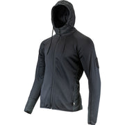 Sudadera polar STORM negra con capucha y bolsillos - VIPER
