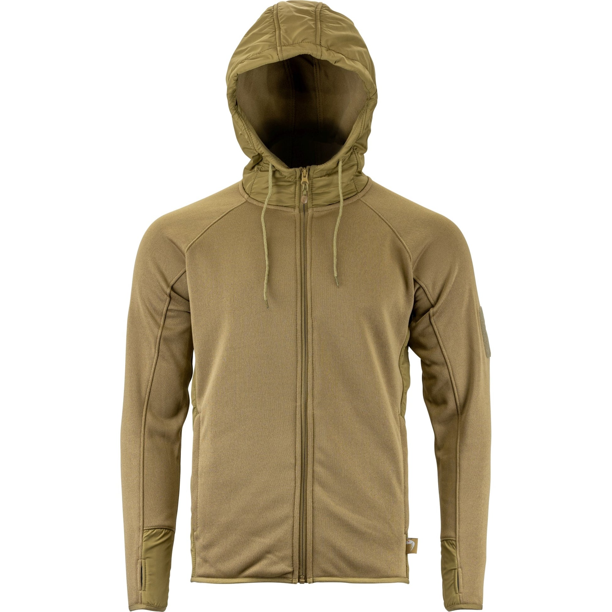 Sudadera STORM Fleece COYOTE de VIPER con capucha y paneles VELCRO